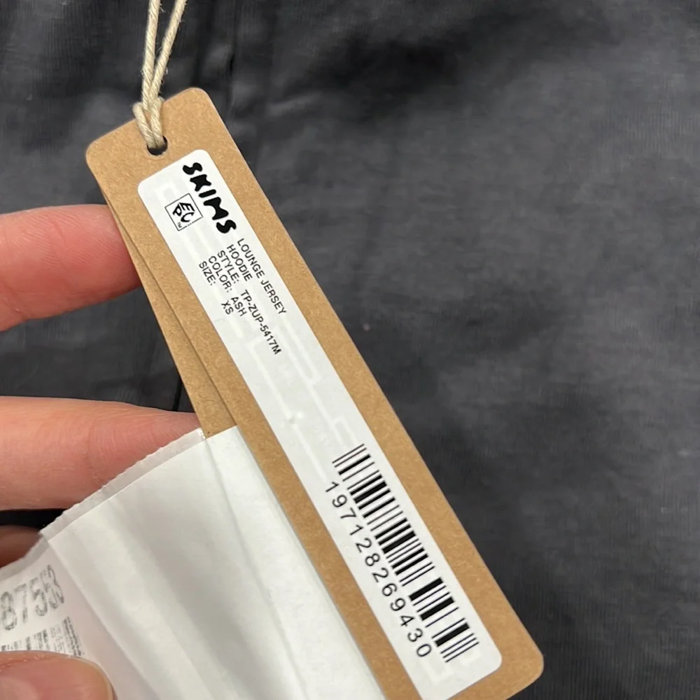 SKIMS loung jersey ZIP UP HOODIE ash - Picture 6 of 8